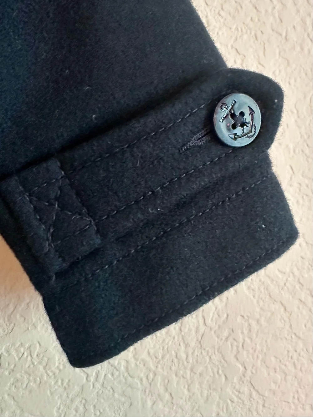Baby Gap Peacoat 2 Yrs Deep Navy Blue Wool Double Breast Lined Preppy Nautical